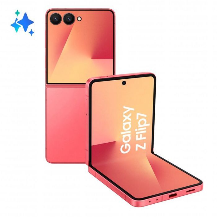 Smartphone - SAMSUNG - Galaxy Z Flip7 - 512 Go - 12 Go RAM - 5G - Rouge Corail