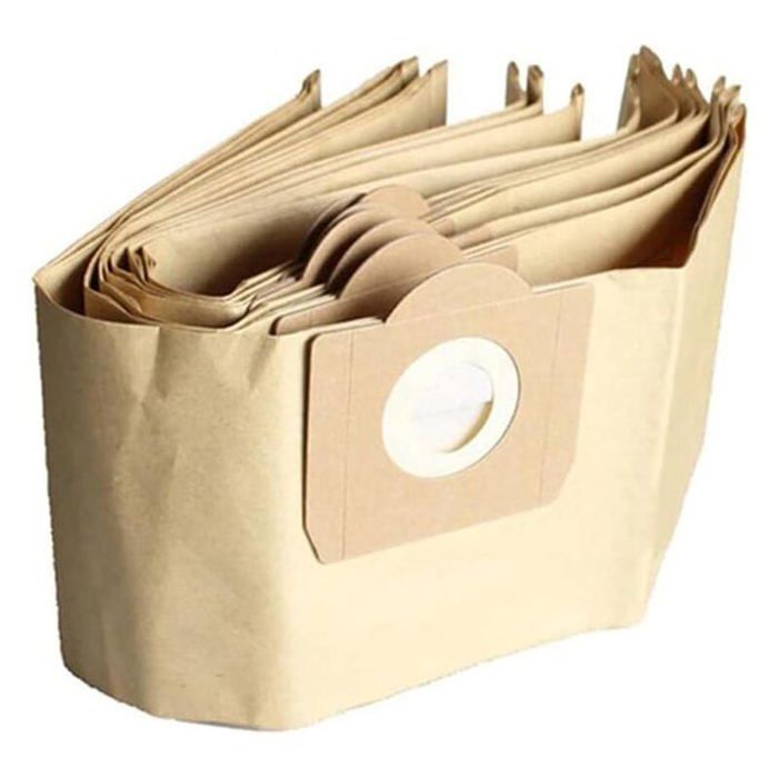 Lot de 5 sacs droits pour aspirateur Karcher WD3 WD 3 Premium WD3200 WD3500P A2204 A2534 ODIPIE