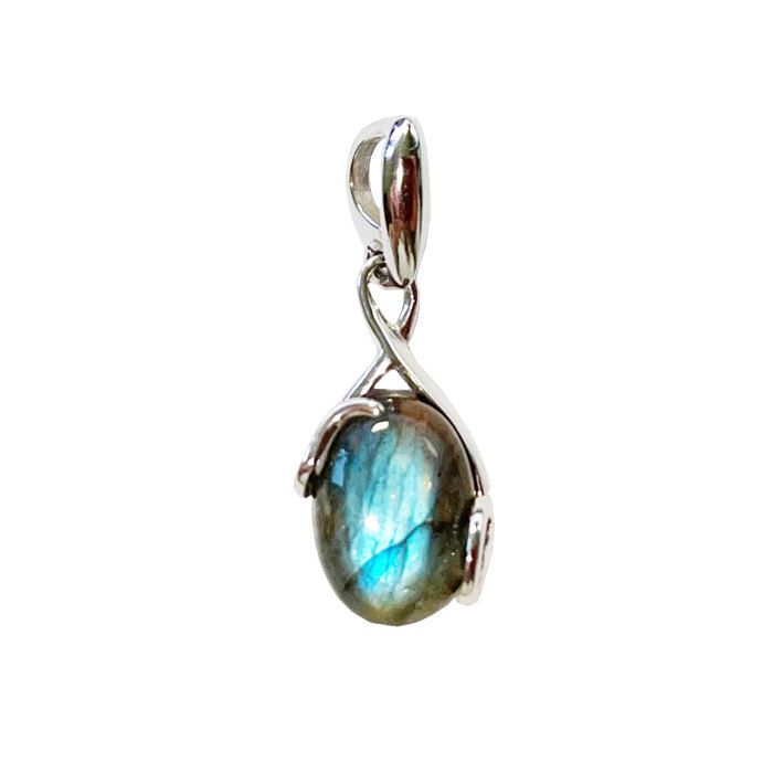Pendentif Labradorite “Océane” – Ovale – Argent 925 Pendentif Labradorite “Océane” – Ovale – Argent 925