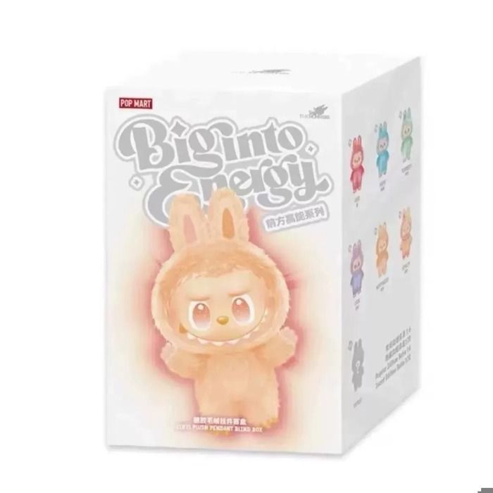 Aléatoire 1-LABUBU 3.0- Les Monstres Big into Energy Series - Pendentif en Peluche Vinyle PELUCHE