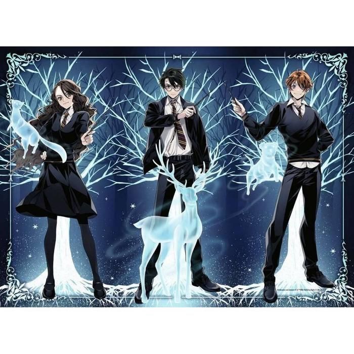 Puzzle - Harry Potter - 500 pièces - Phosphorescent - 49 x 36 cm