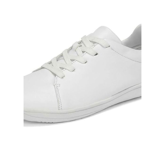 FUSHITON Baskets blanches unisex à lacets taille 42 légères et confortables semelle amortissante EVA idéales sport marche quotidien