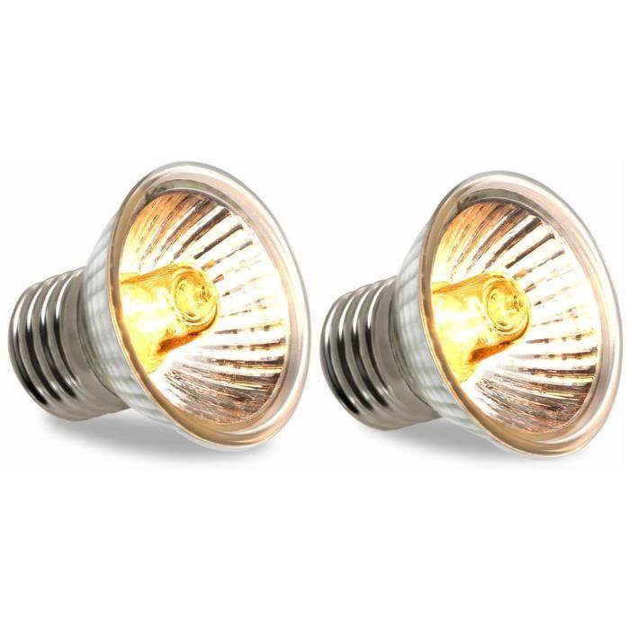 Ampoule Chauffante - E27 - 25W - 2 pièces - Halogène - Intérieur - Compatible variateur AMPOULE PHARE