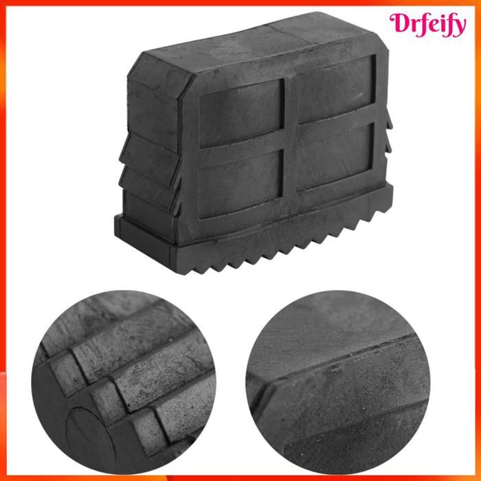 Pieds déchelle en caoutchouc - AKOZON - 57 x 21 mm - Antidérapants - Lot 2 pièces - Noir
