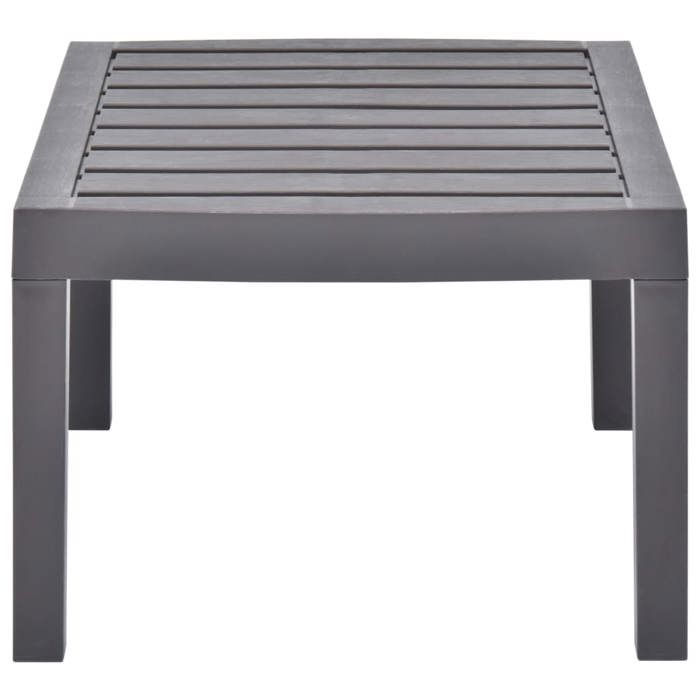 1pc Gris Meuble de balcon 2/4 PERSONNES - Table de jardin SWEETY® Moka 78x55x38cm Plastique CL73393468953