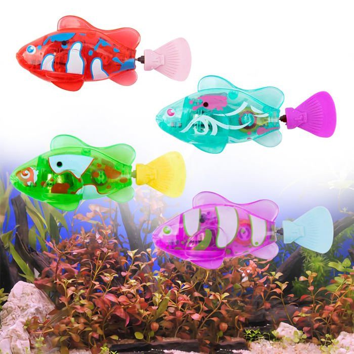 Jouet de Poisson Robot de Natation, Jouets de Natation flottants for Piscine et Aquarium, Aquarium de Poissons Robot interactif et Jeu de Piscine, for l'heure du Bain(4 pcs Jouet de Poisson Robot de Natation, Jouets de Natation flottants for Piscine et Aquarium, Aquarium de Poissons Robot interactif et Jeu de Piscine, for l'heure du Bain(4 pcs