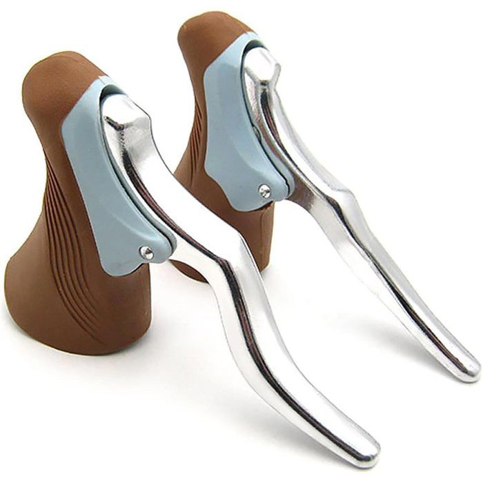 1 Paire de Leviers de Frein pour Vélo Poignées de Frein en Aluminium pour Leviers de Frein et Kit de Guidon