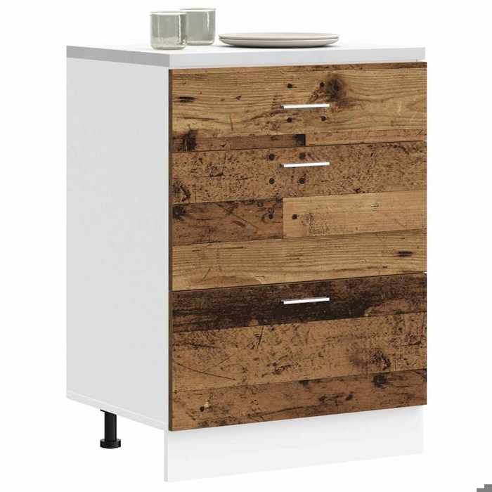 Meuble bas de cuisine{1 pièce}design polyvalentCadre durablepour cuisine Lyon Bois dingénierie ancien gae93j