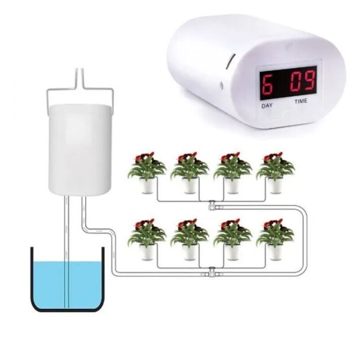 Système darrosage automatique - PZCC - Modèle PZCC-01 - Écran LED intelligent - Alimentation USB - Pour plantes en pot