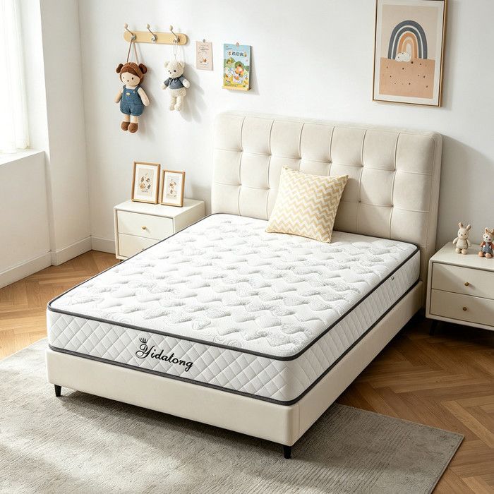 Matelas - YIDATONG - 90x200 - Ressorts ensachés 7 zones - Mémoire de forme & latex - 26 cm OEKO-TEX
