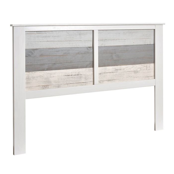 ROSALIA - Tête de Lit 150/160 Bois Aspect Vieilli Blanc et Grisé ROSALIA - Tête de Lit 150/160 Bois Aspect Vieilli Blanc et Grisé