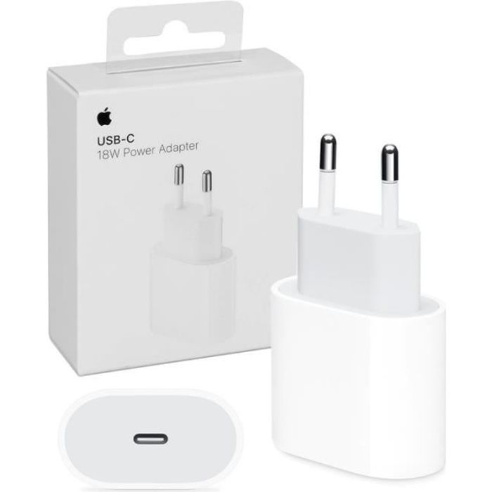 Apple original Adaptateur secteur USB‑C 18 W Reconditionné - Apple reconditionné disponible sur Cdiscount Seconde Vie