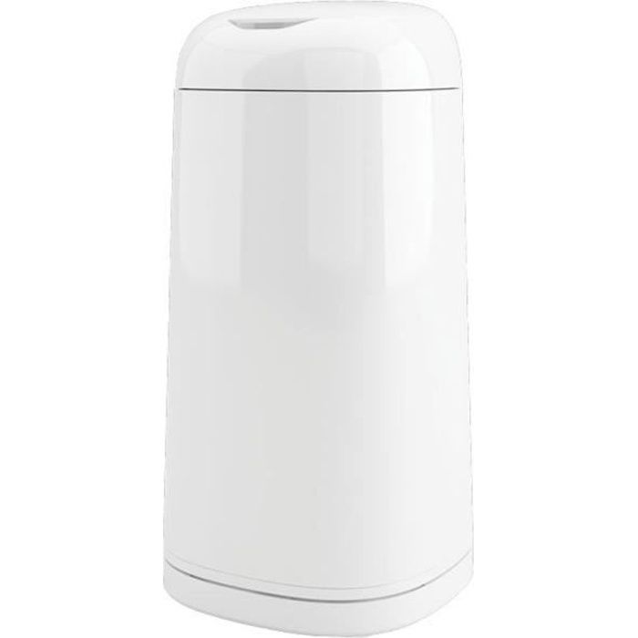 Poubelle à couche Dress Up laquée blanche Blanc Cdiscount Maison