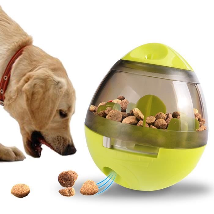 Balle de nourriture pour chien - Ecent - Gobelet fuite nourriture - Jouet distributeur interactif - Vert