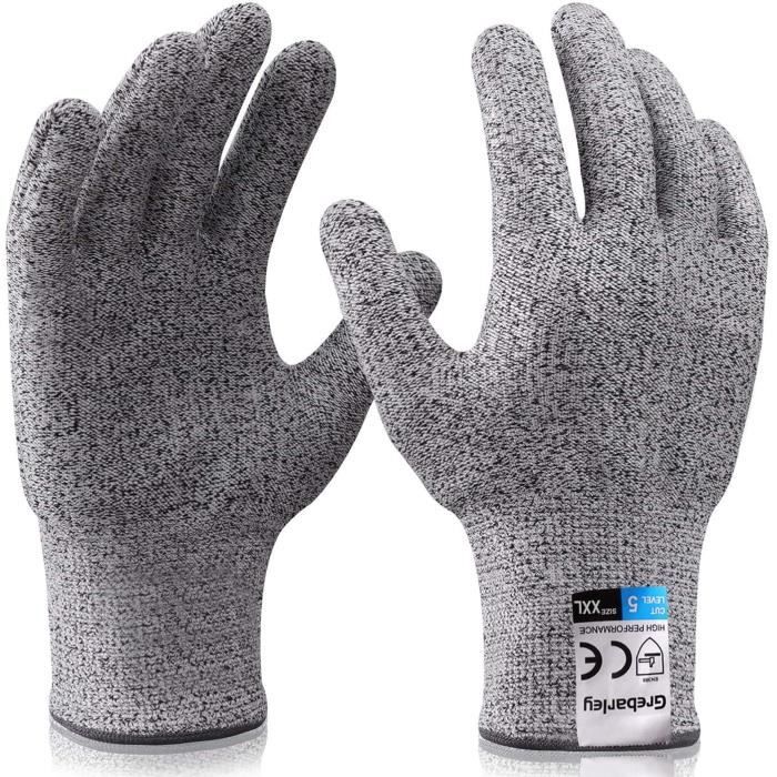 Gants Anti Coupure gants Protection Haute Performance Niveau 5 Gant Cuisine  Anti Coupure Gants de Travail