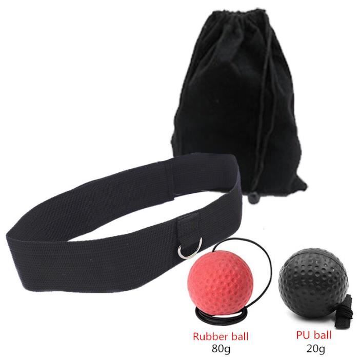 Vueinrg 3 Pièces Reflex Ball,Balle avec Ficelle Articles D'entraînement pour Boxe Ballon de Retour,Bandeau Réglable pour l'entraînement des Réflexes, de la Réaction et de la Coordination œil-Main