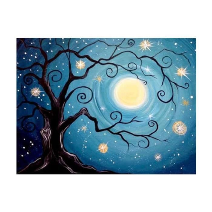 EOBROMD Plage Diamond Painting, 5D DIY Broderie Diamant Painting