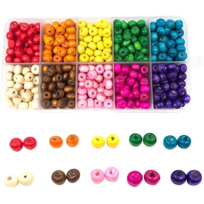 100/200/300/500 Pièces Mélange De Perles Acryliques Grand Trou Lueur Mat Rond Perles D'espacement En Vrac Pour La Fabrication De Bijoux Bracelet à Bricoler Soi-même Accessoires De Collier - France