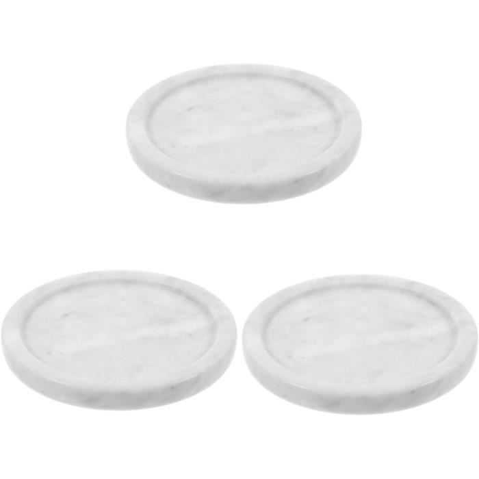 Amexo Lot De 3 Plateaux Bijoux Céramique Forme Fleur – Assiettes à Bijoux Porcelaine Élégante, Range-Bagues, Colliers, Boucles D’Oreilles (Blanc, Rose, Bleu)