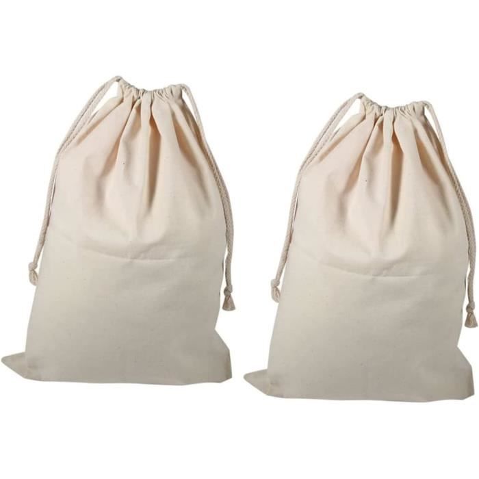 Lot De 3 Sacs De Voyage En Coton Indien - Bloc à Main, Trousse De Toilette Et étui Vanité