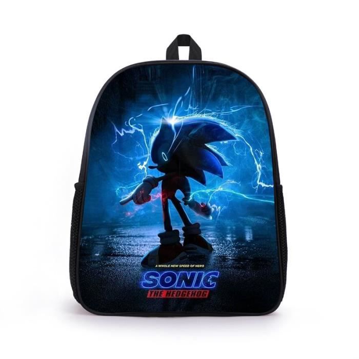 Nouveau Sonic The Hedgehog Sac à dos Animé ensemble trois pièces Sac à Nouveau Sonic The Hedgehog Sac à dos Animé ensemble trois pièces Sac à