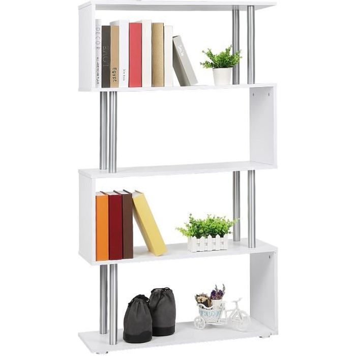 ouistore etagere hauteur casiers bois ustensiles separation d une piece blanche l80x l30x h145 cm achat vente bibliotheque ouistore etagere hauteur ca cdiscount