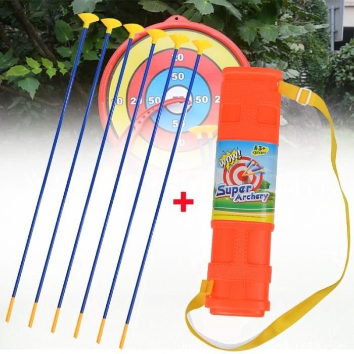 6 Flèches à Ventouse Pour Arc Enfant - Sécuritaires, En Plastique Robuste, Longueur 45 Cm, Pour Jeux Intérieur/extérieur