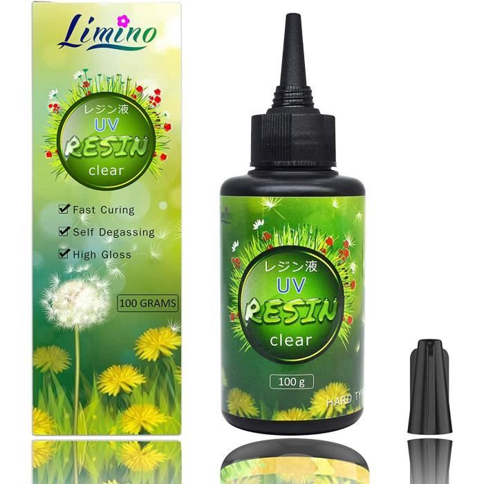 40 Ml Résine UV (Épais+Léger) Avec Lampe Torche 9 LED – Kit Complet Pour Montage De Mouches De Pêche