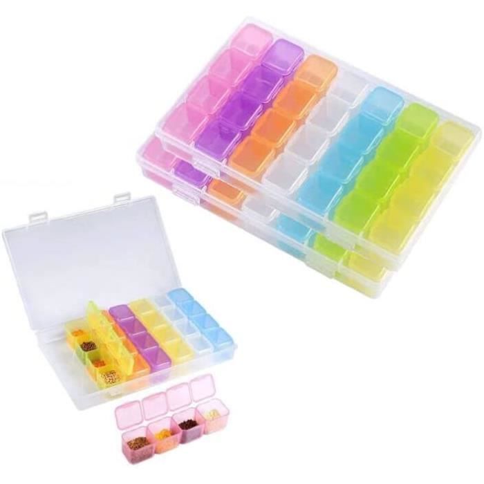 Boîte Rangement 120 Compartiments - Pour Peinture Diamant Et Petits Accessoires
