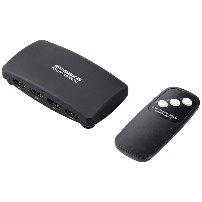 Répartiteur HDMI 4 Ports Avec Audio Et Télécommande - 2 Entrées, 4 Sorties, Résolution 4K 3840x2160