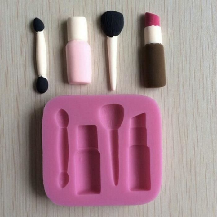 Outils De Maquillage Rouge A Levres De Conception Fondant Gateau Moules 3d Silicone Savon Chocolat Bonbons Decoratif Pour Cuisson Cdiscount Maison