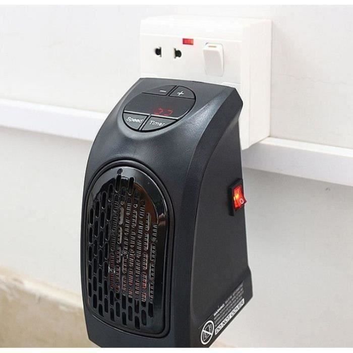 Réchauffeur électrique Portable Mini radiateur soufflant Mural télécommande Poêle de Chauffage Pratique Radiateur Machine Plus Chaude pour lhiver 