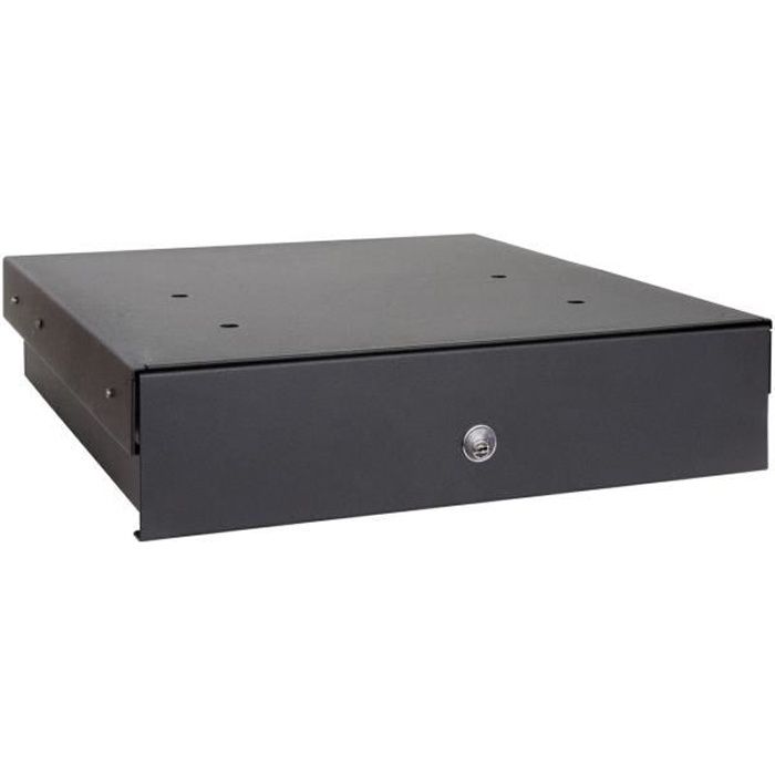 Arregui Box-in 22000-S1 Coffre-fort tiroir invisible, à cacher dans une plinthe, 9,8 x 41 x 45 cm, 12 L Noir