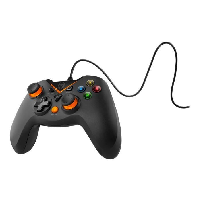 KROM Key Gamepad 12 boutons filaire pour PC, Sony PlayStation 3
