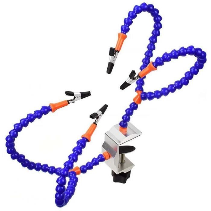 Outil De Troisième Main – Station De Soudure – 2 Bras Flexibles