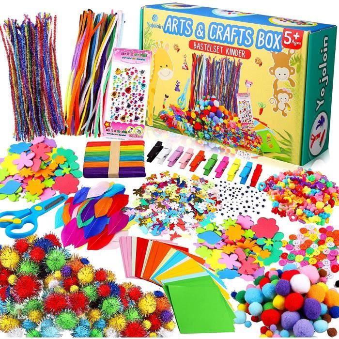 Yojoloin Bricolage DIY Enfant,Activites Manuelles Kits de Loisirs Créatifs pour Garçons Filles 5 6 7 8 Ans,Kit d/'Activité Jouets de Bricolage avec Vase Bouquet De Fleurs