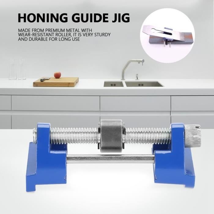 Guide D'affûtage Pour Ciseaux à Bois Et Rabots – Gabarit Réglable 1 à 37,8 Mm – En Alliage D'aluminium Pour Pierres à Eau Et à Huile