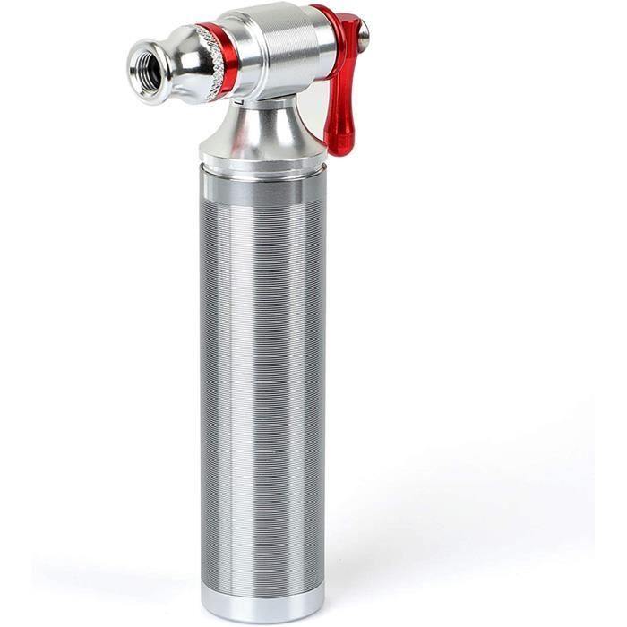 Mini Pompe à Vélo CO2 West Biking - Gonfleur Schrader Presta Aluminium Noir 30g