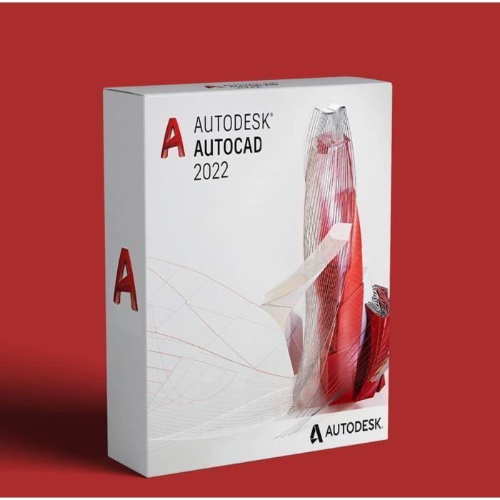 Logiciels – Autodesk – Autocad 2022 – Version Complète – Windows – Téléchargement Numérique