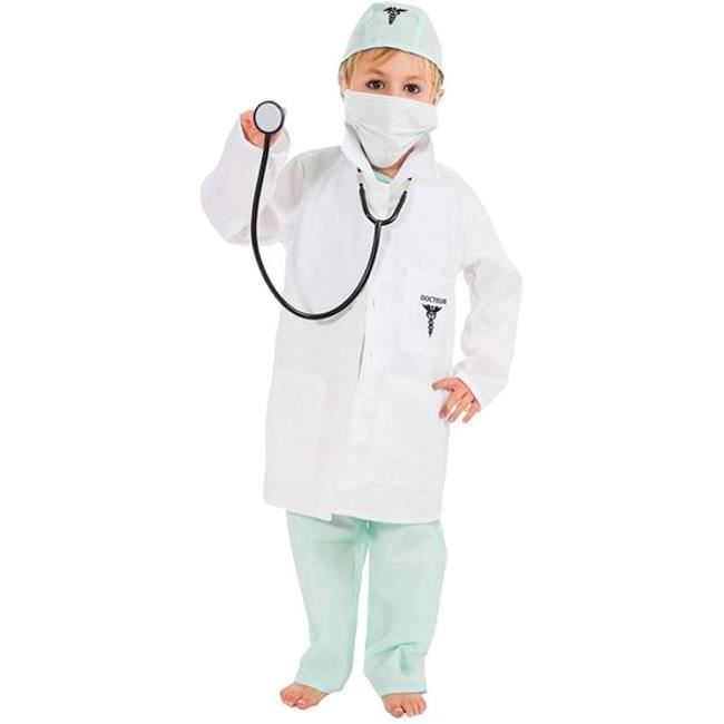 Déguisement docteur enfant complet - CHAKS - 9 ans - Garçon - T-shirt,  pantalon, masque, charlotte, stéthoscope - Cdiscount Jeux - Jouets