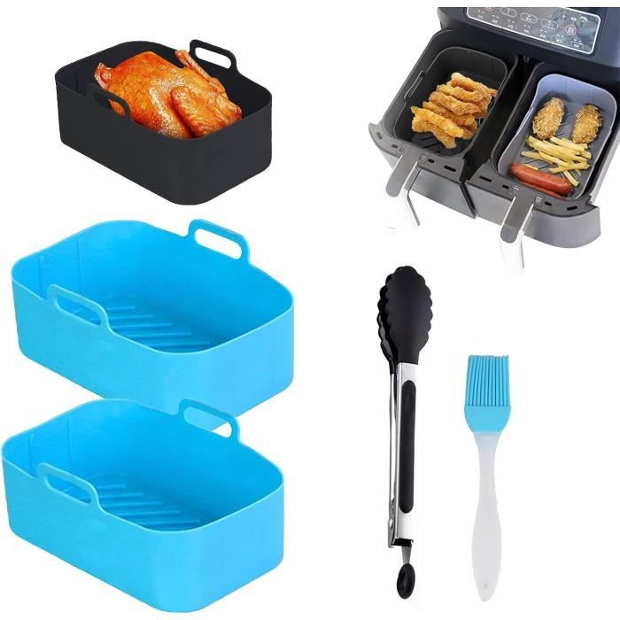 Lot De 2 Pots En Silicone Pour Friteuse À Double Air Ninjas,Doublures