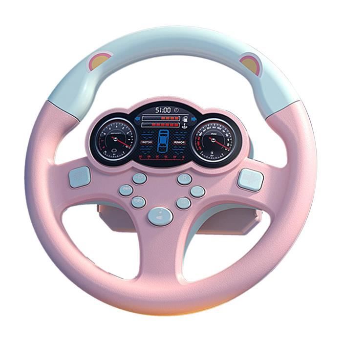 Jouet de conduite de voiture de simulation de jouet de volant d'enfants  avec des sons M Rose - Cdiscount