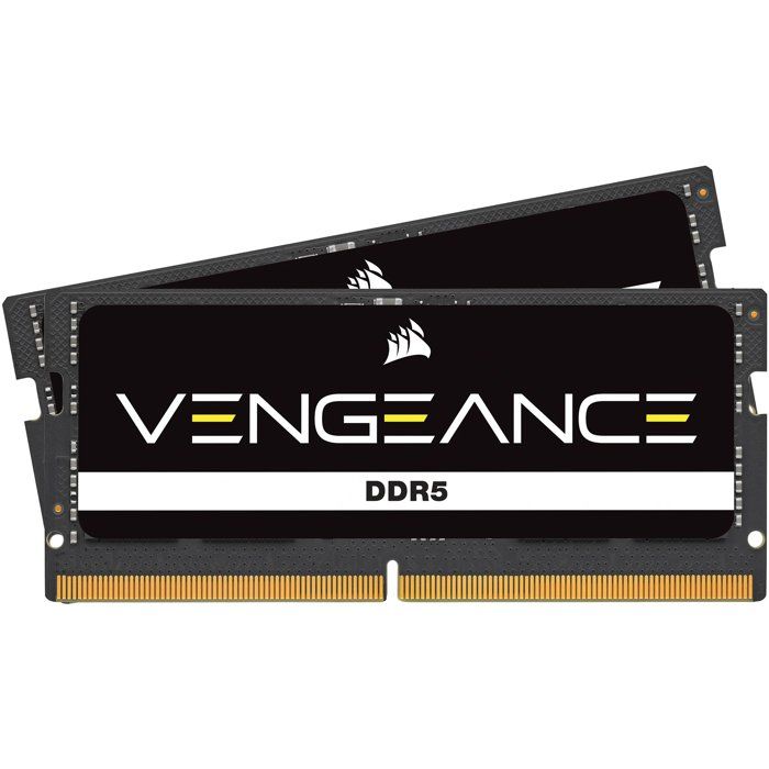 Mémoire RAM CORSAIR VENGEANCE SODIMM - CMSX48GX5M2A4800C40 - DDR5 SO-DIMM 48 Go (2x24 Go) - 4800 MHz - CL40