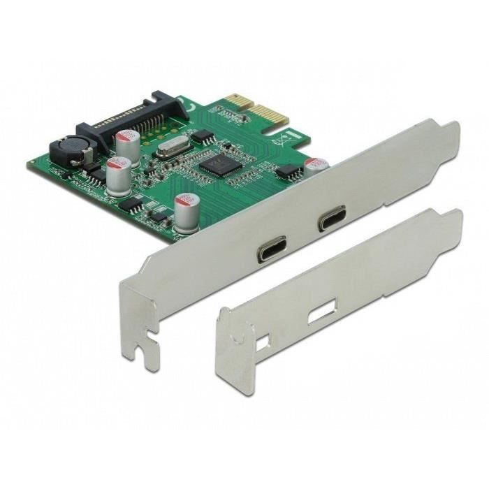 DeLOCK Carte PCI Express x1 vers 2 x externe USB 5 Gbps USB Type C femelle Neuf - vue 5