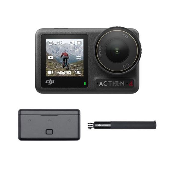 Caméra sport - DJI - Osmo Action 4 Adventure Combo - Capteur 1/1,3 pouce - 4K/120 ips - FOV ultra-la