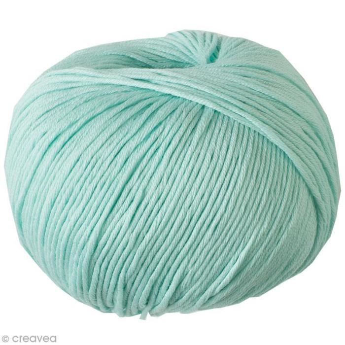 Fil DMC Natura Yummy Colors - 50 gr Pelote de laine à crocheter ou à tricoter Natura Just Cotton Colours de DMC : Coloris : Aqua