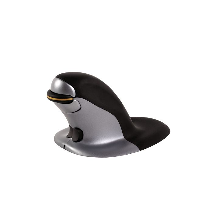 Souris verticale Fellowes 9894701 – RF sans fil – 1200 DPI – 230 g – Noir Gris
