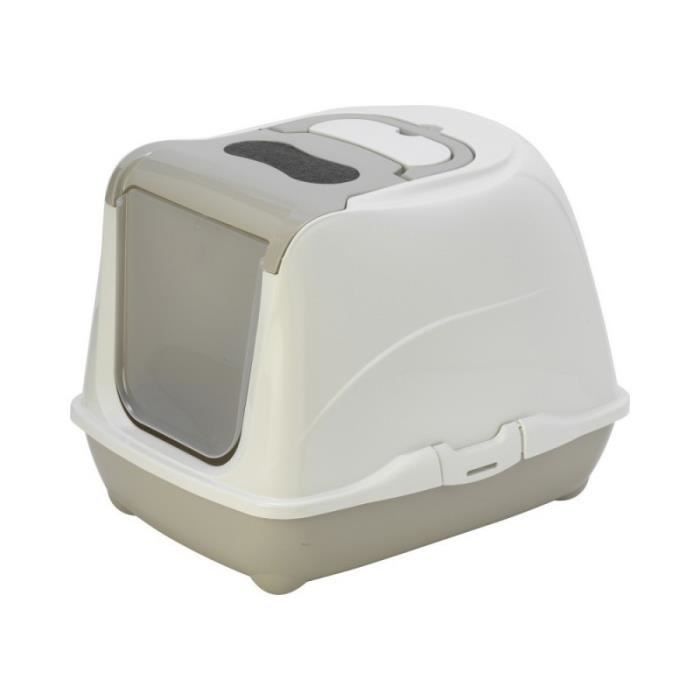 Meilleurs prix pour Maison de toilette pour chat Loki 38x50x37cm - FLAMINGO Taupe