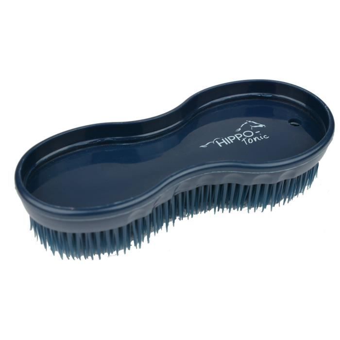 Comparer les prix de Brosse multifonction pour cheval - HIPPO-TONIC - Bleu marine - Polyvalente et durable