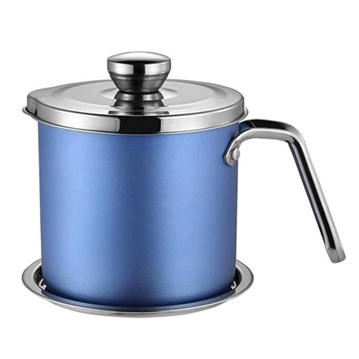 Récipient à Graisse En Acier Inoxydable Récipient à Huile Multifonctionnel Récipient à Graisse à